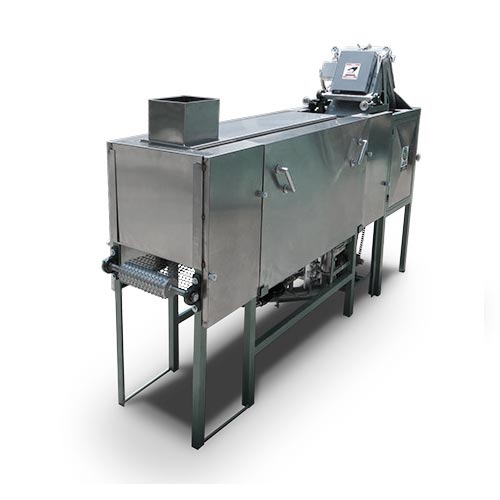 Single press with cooking oven